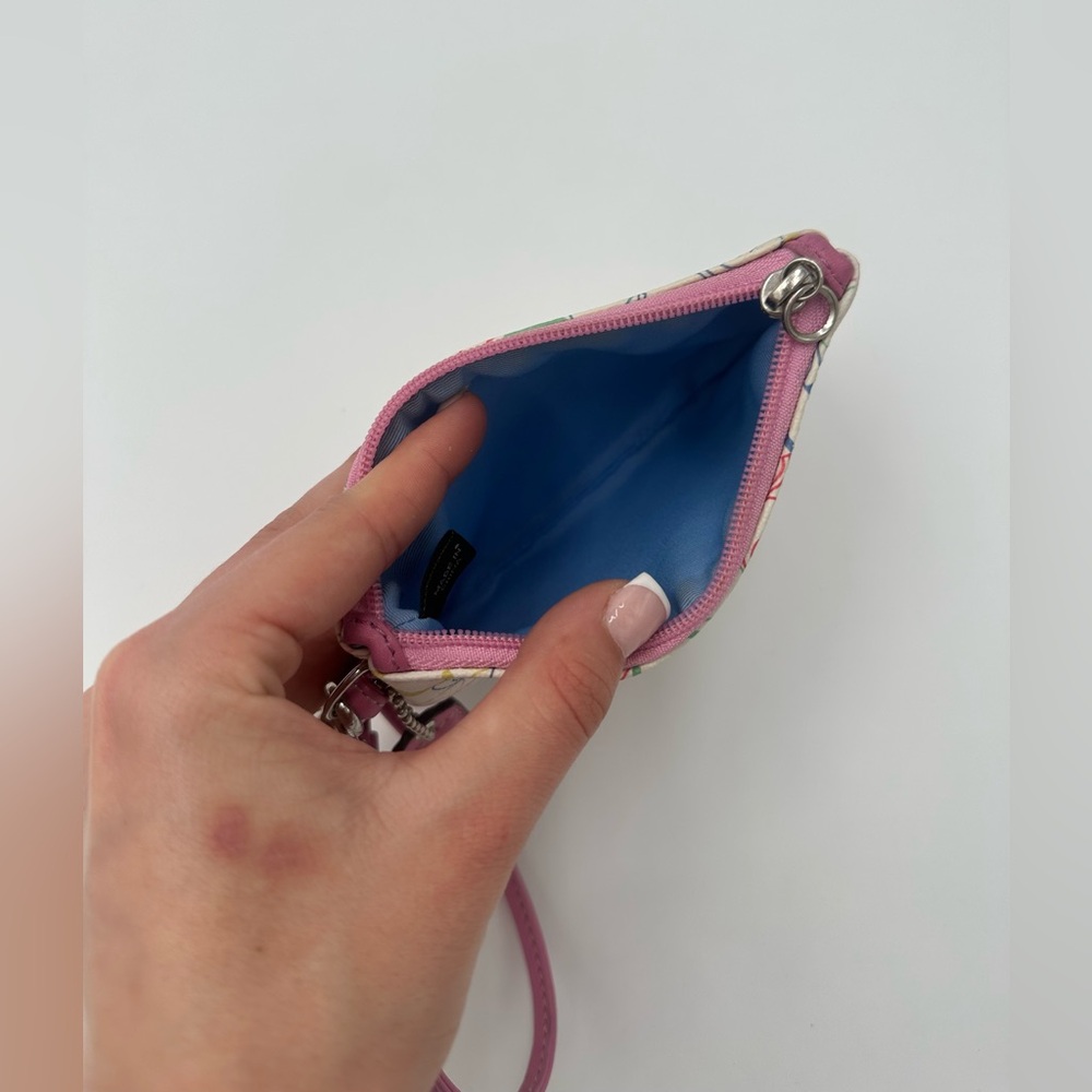 Coach Hamptons Scribble Signature Wristlet - Picture 5 of 6